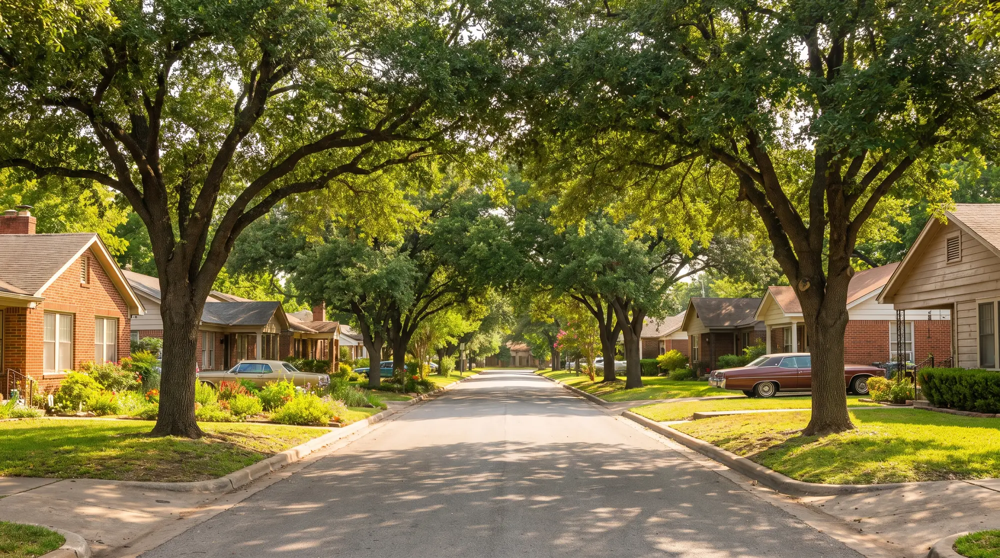 A sunny day in River Oaks, Texas